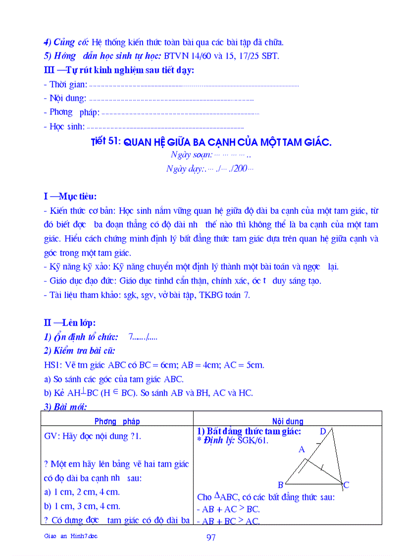 image for page Giáo án Hình học 7 1