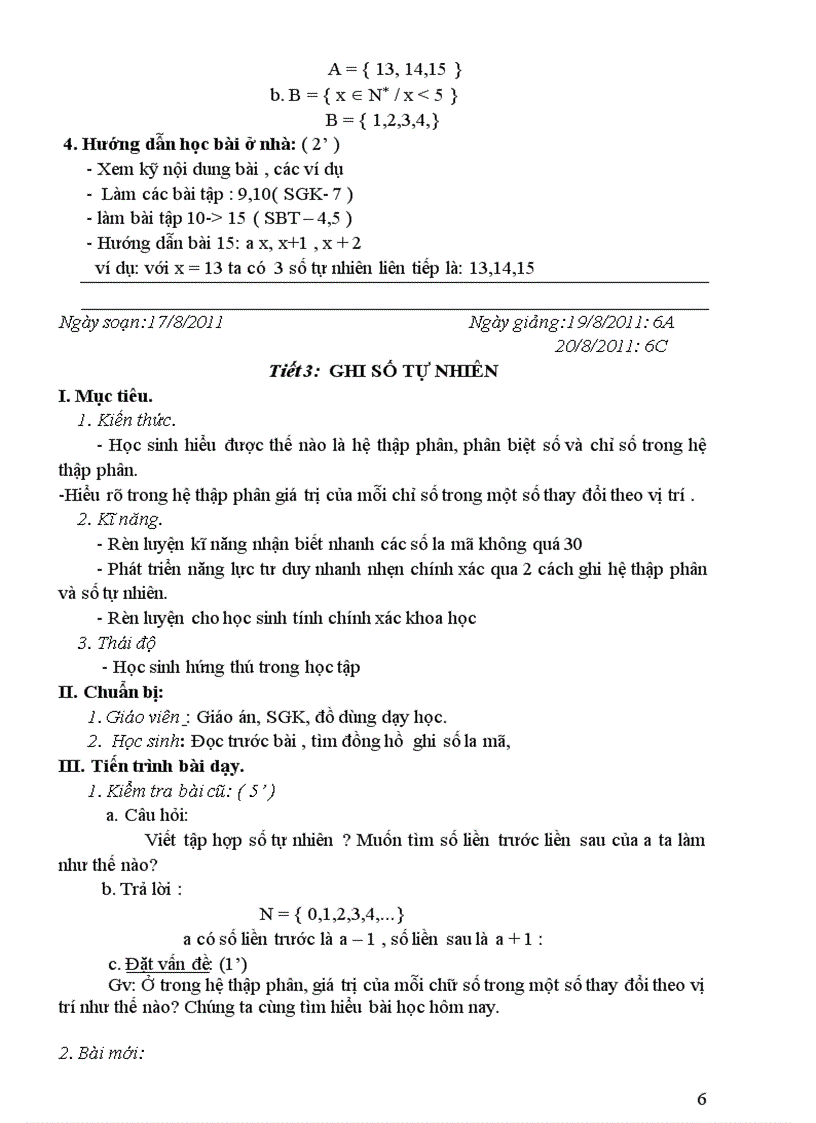 image for page Giáo án số học lớp 6