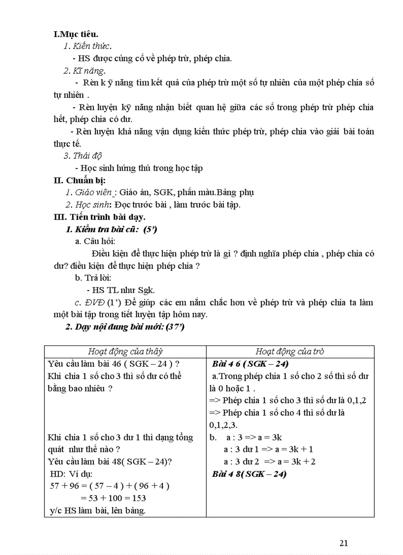 image for page Giáo án số học lớp 6