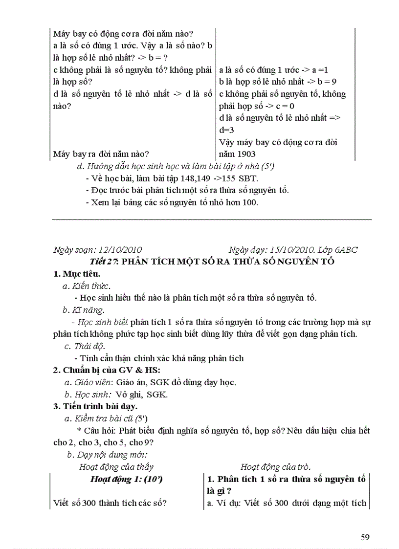 image for page Giáo án số học lớp 6
