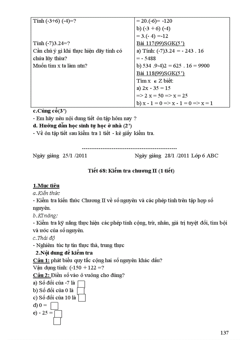 image for page Giáo án số học lớp 6