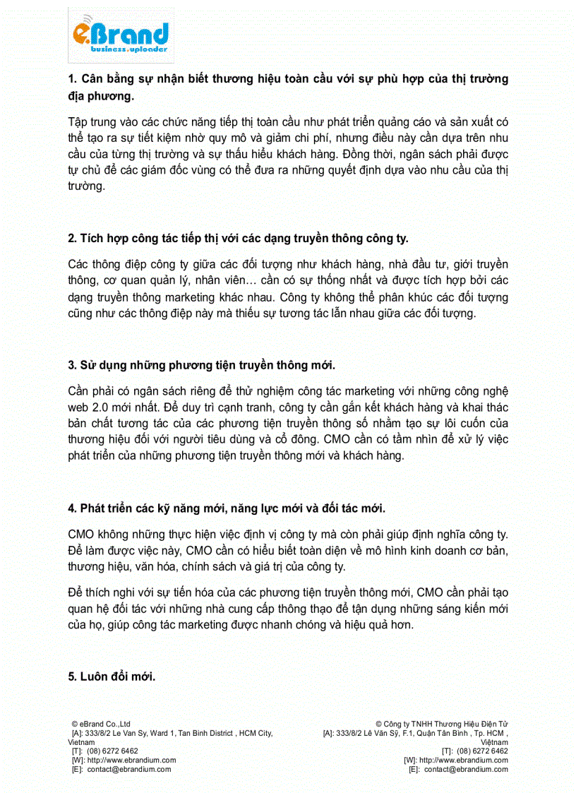 image for page Bí quyết để CMO thành công