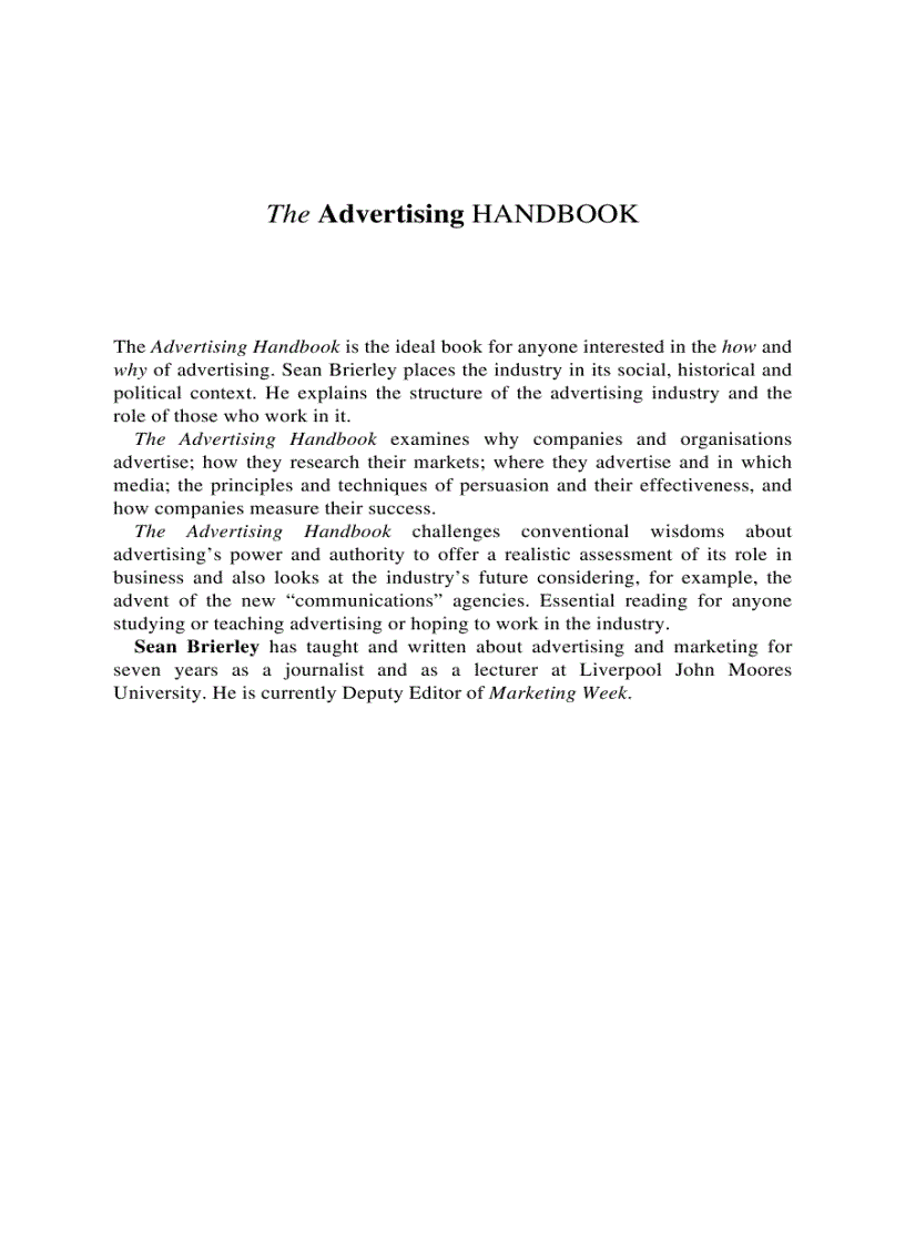 image for page The Advertising Handbook