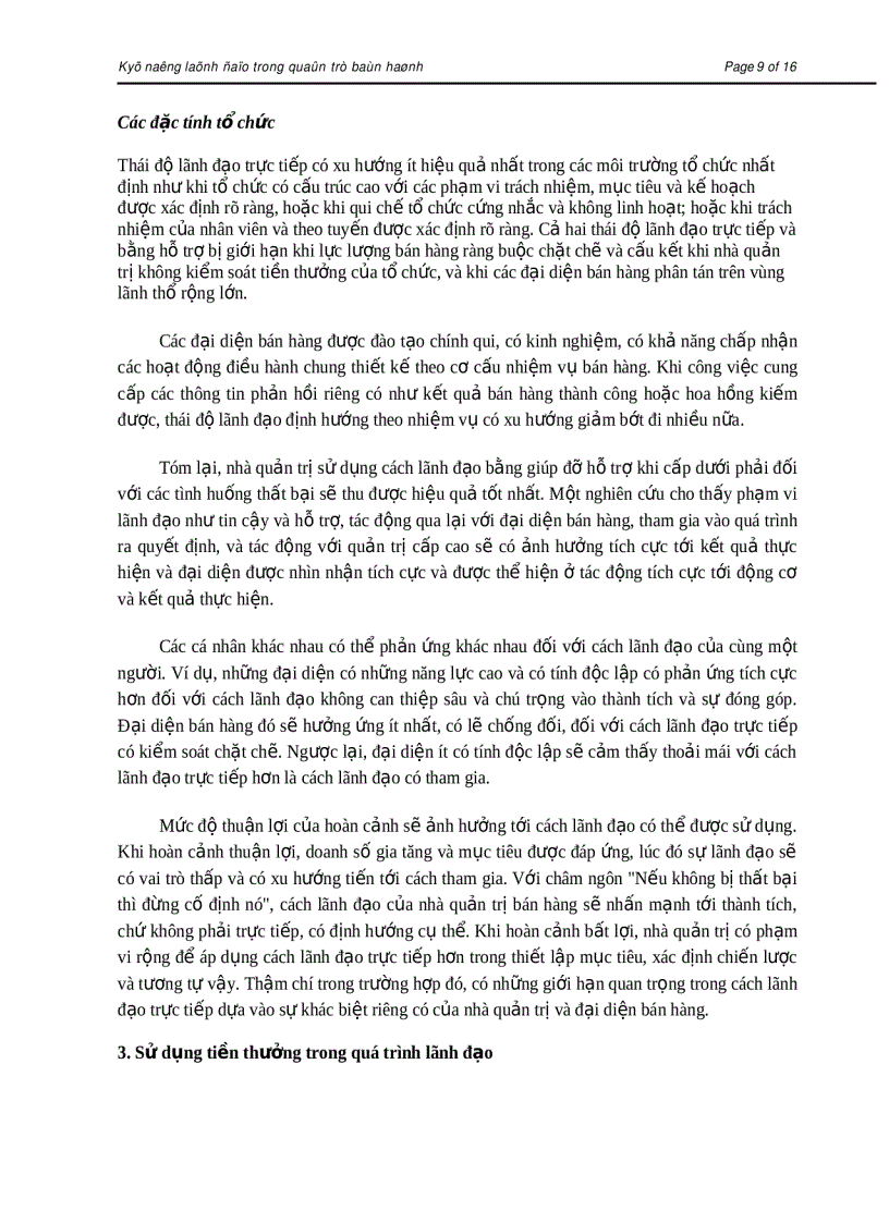 image for page Kỹ năng lãnh đạo trong quản trị bán hàng