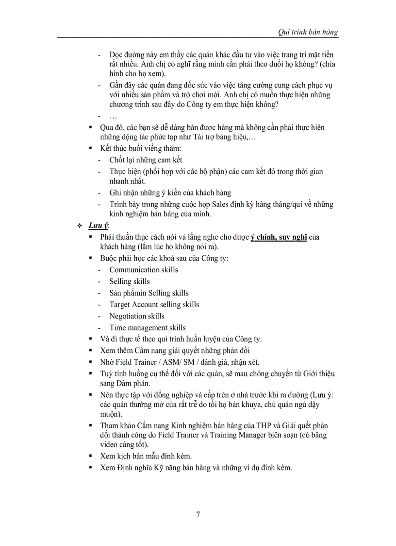 image for page Qui trình bán hàng