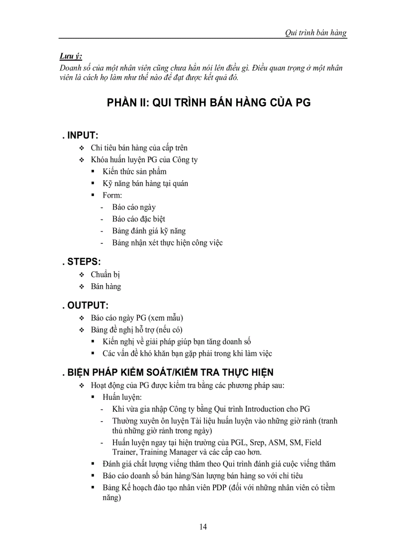 image for page Qui trình bán hàng