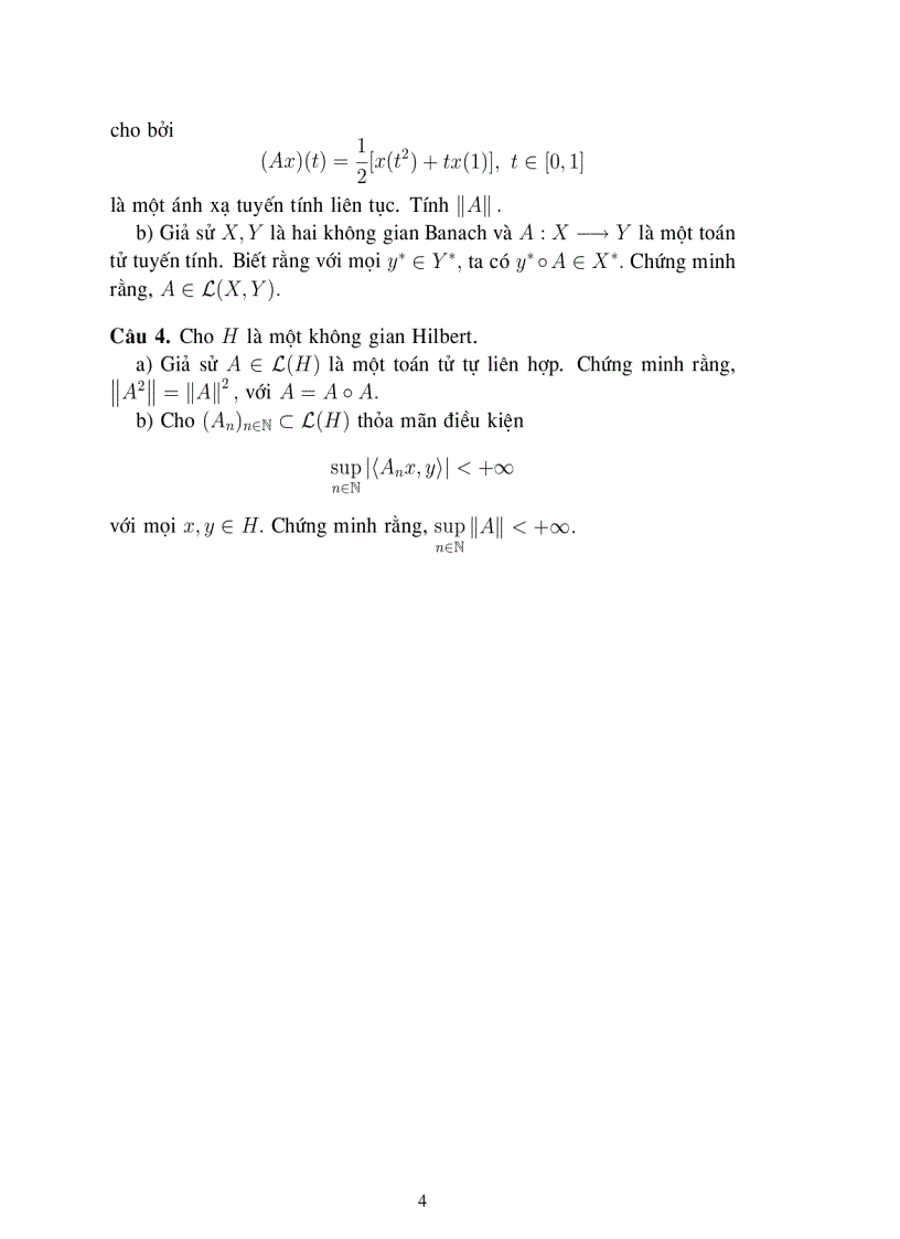 image for page Đề Thi Tuyển Sinh Sau đại học năm 1998 môn đại số