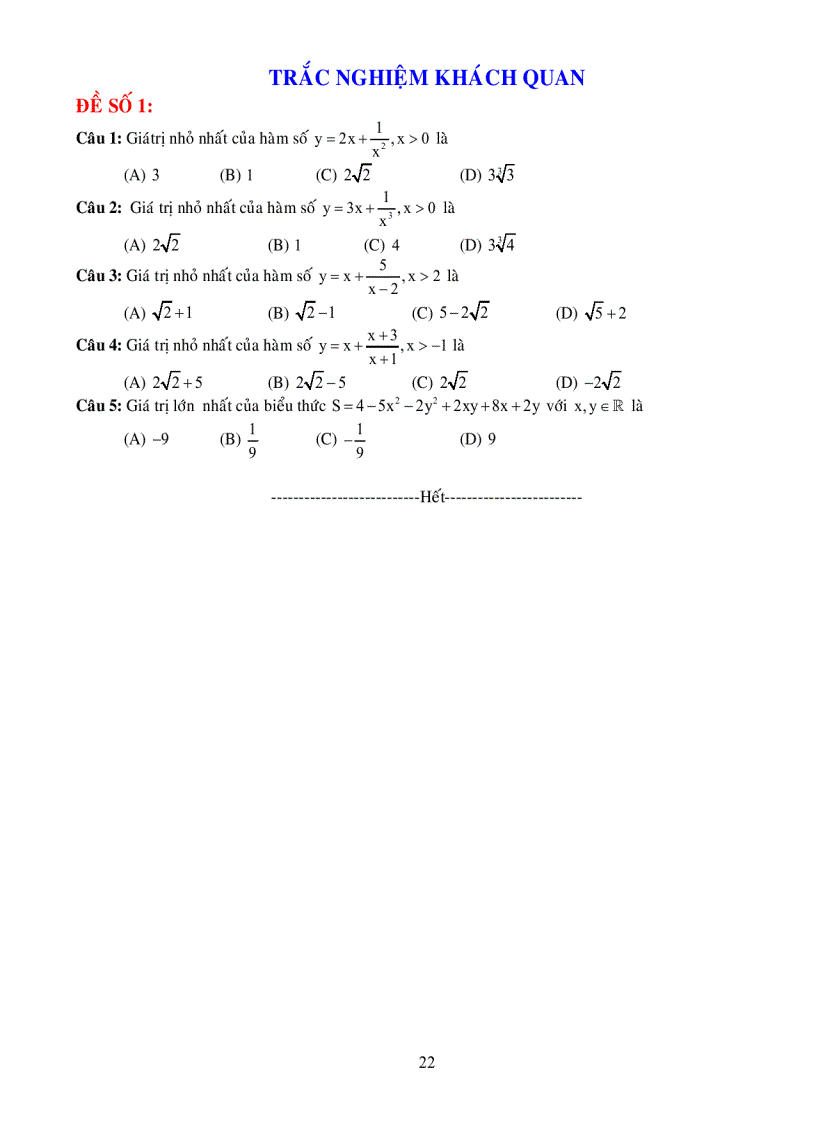 image for page Chuyên đề 5 BẤT ĐẲNG THỨC
