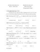 Bộ đề tham khảo kiểm tra học kỳ môn toán lớp 9 đề 4