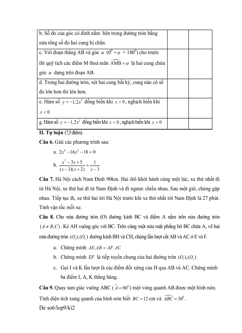 image for page Bộ đề tham khảo kiểm tra học kỳ môn toán lớp 9 đề 5