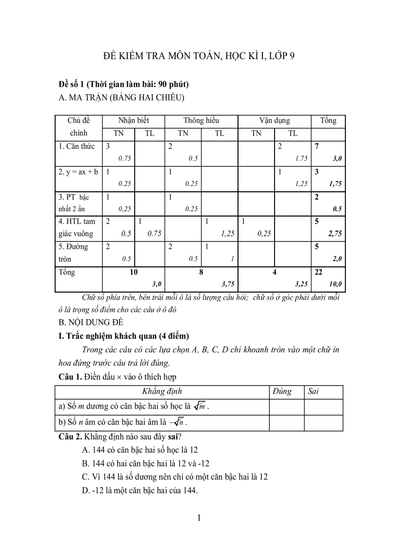 image for page Bộ đề tham khảo kiểm tra học kỳ môn toán lớp 9 đề 7