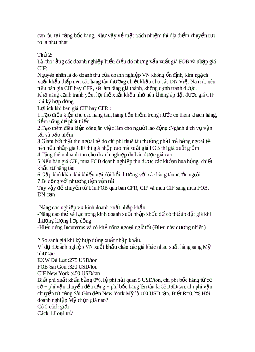 image for page Phân biệt các điều khoản thương mại trong incoterms 2000