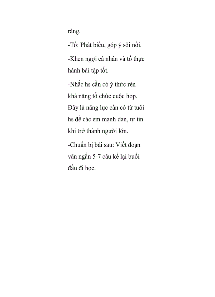 image for page Giáo án tập làm văn lớp 3 Đề bài TẬP TỔ CHỨC CUỘC HỌP