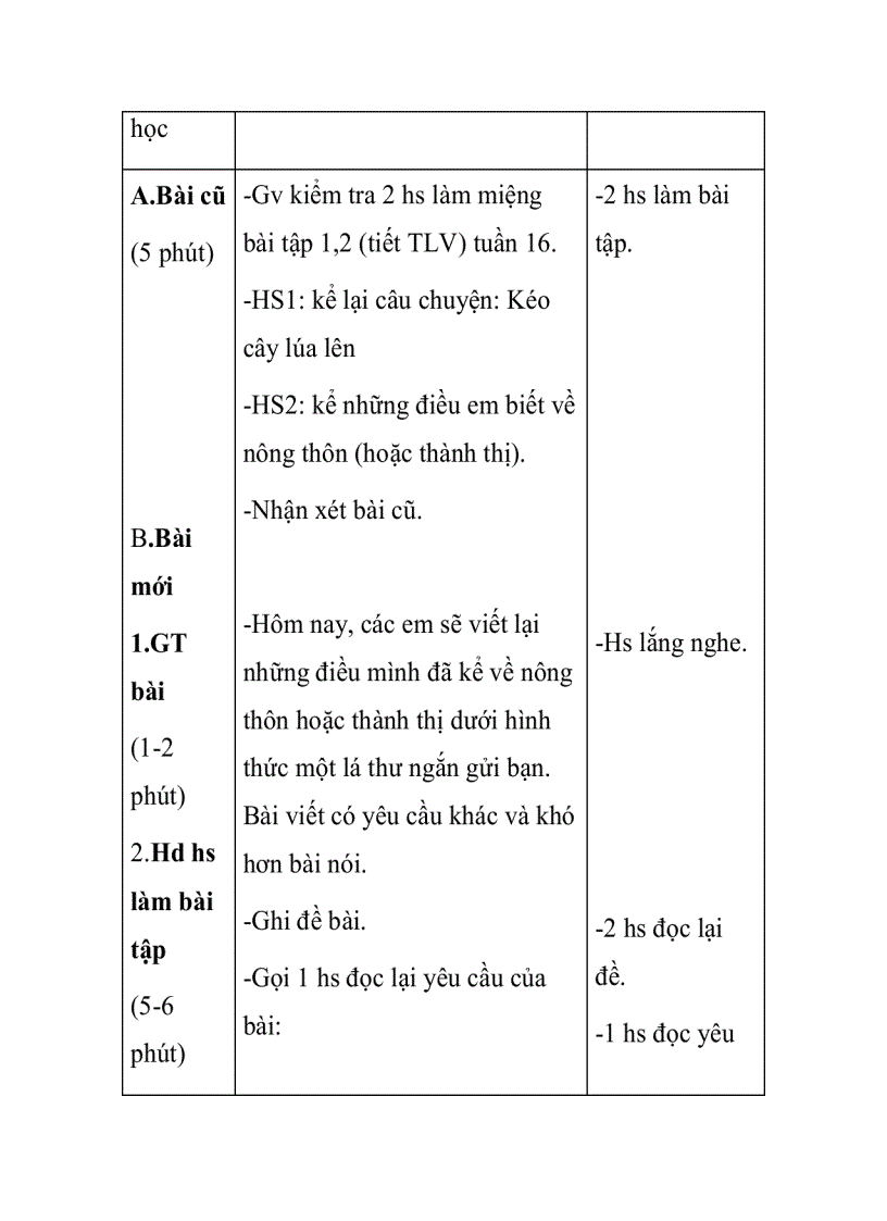image for page Giáo án tập làm văn lớp 3 Đề bài VIẾT VỀ NÔNG THÔN THÀNH THỊ
