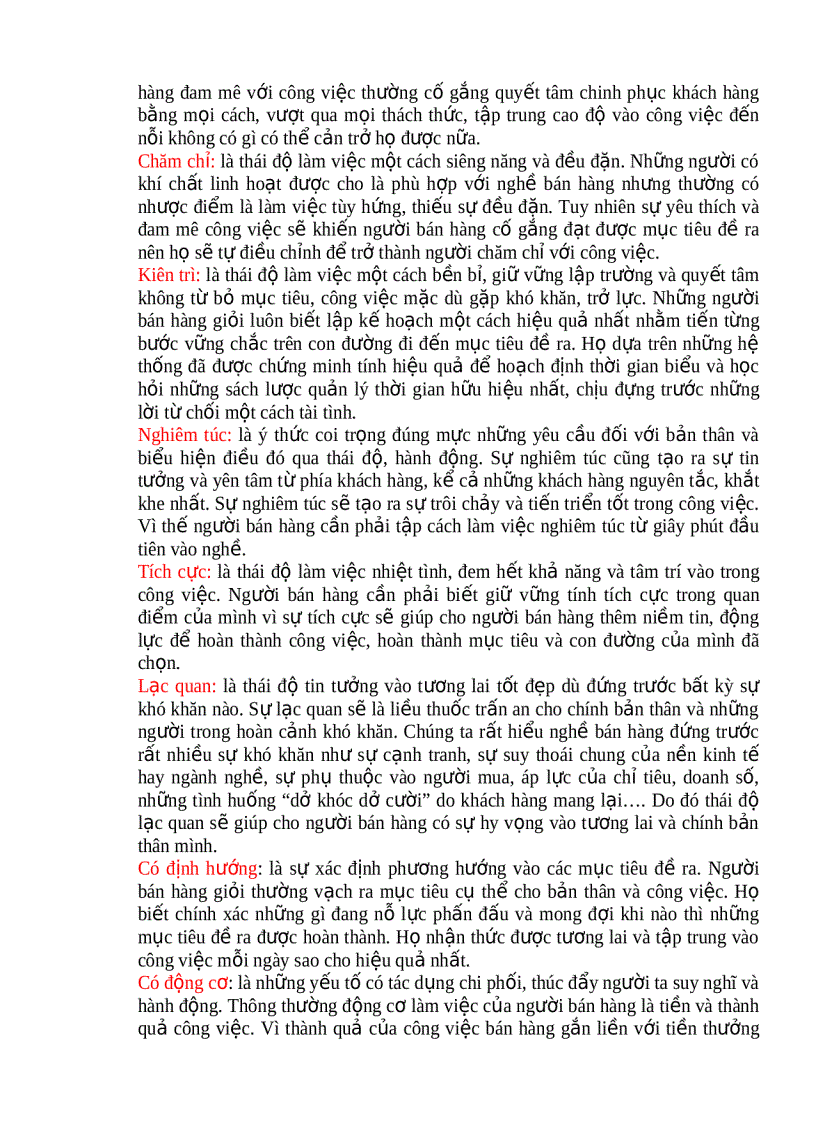 image for page Những yêu cầu đối với người bán hàng