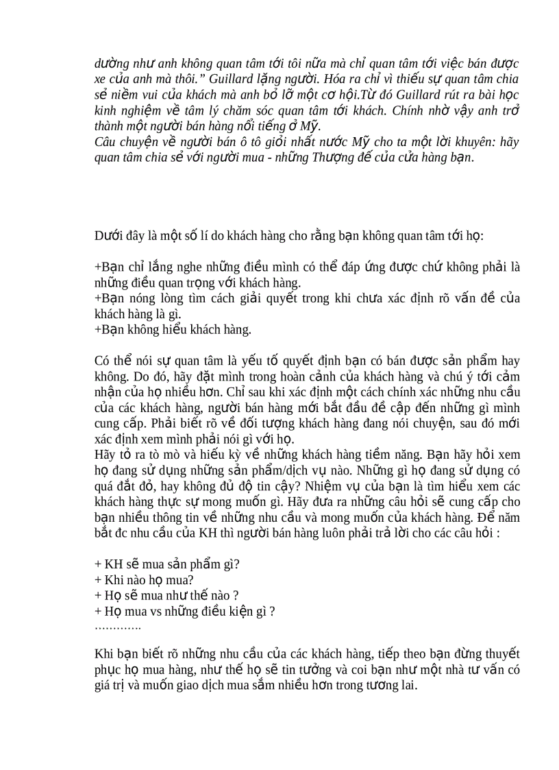 image for page Những yêu cầu đối với người bán hàng