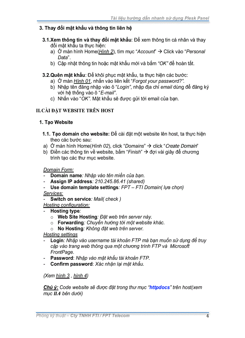 image for page Hướng dẫn sử dụng HOSTING PLESK PANEL