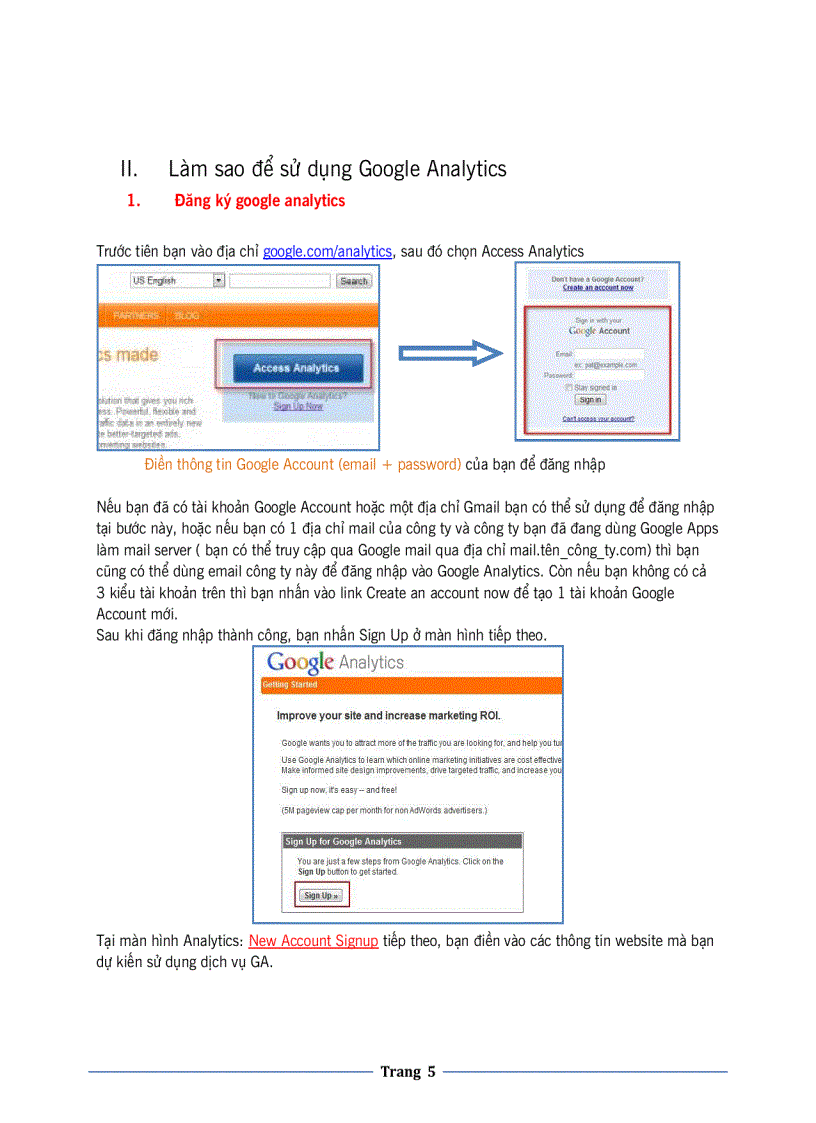 Hướng dẫn sử dụng Google Analytics 1 0 Tiếng Việt