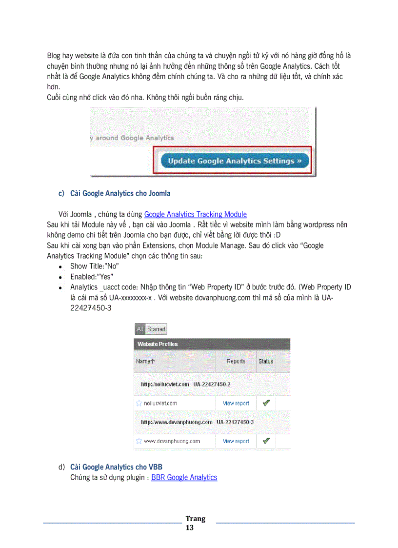 image for page Hướng dẫn sử dụng Google Analytics 1 0 Tiếng Việt