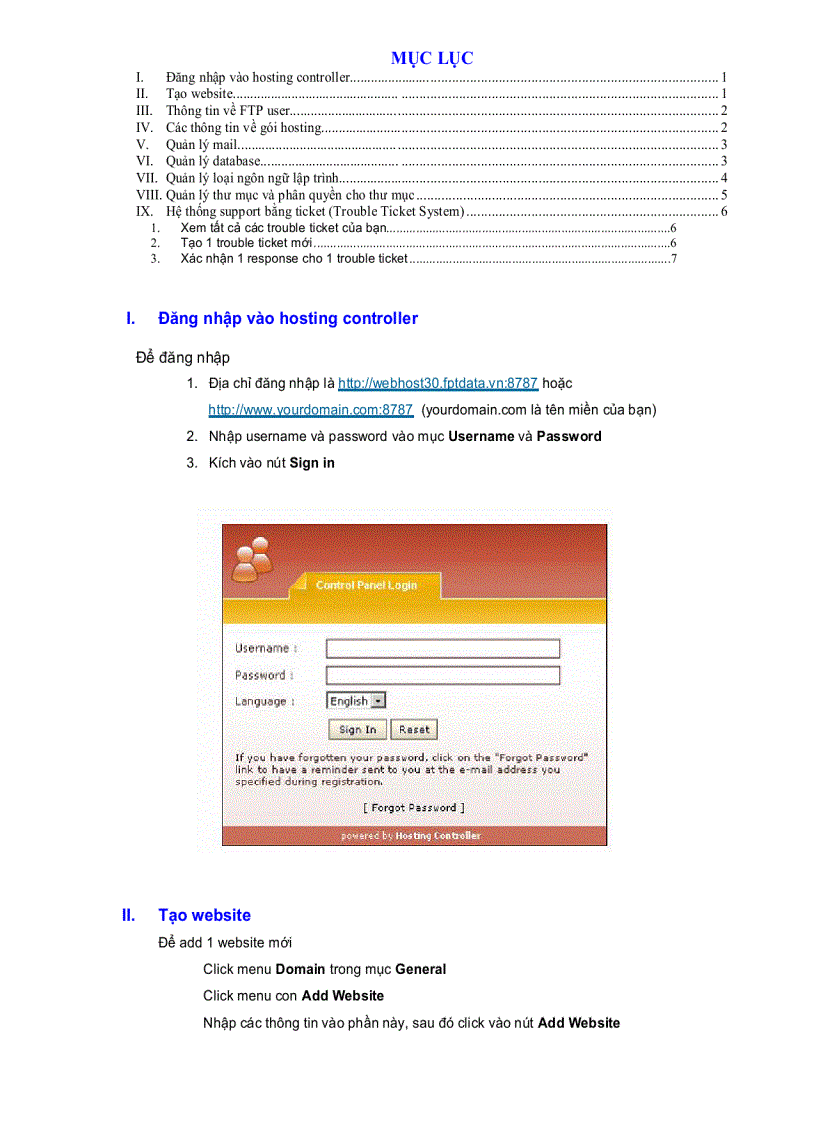 image for page Tài liệu hướng dẫn sử dụng Cpanel hosting controller