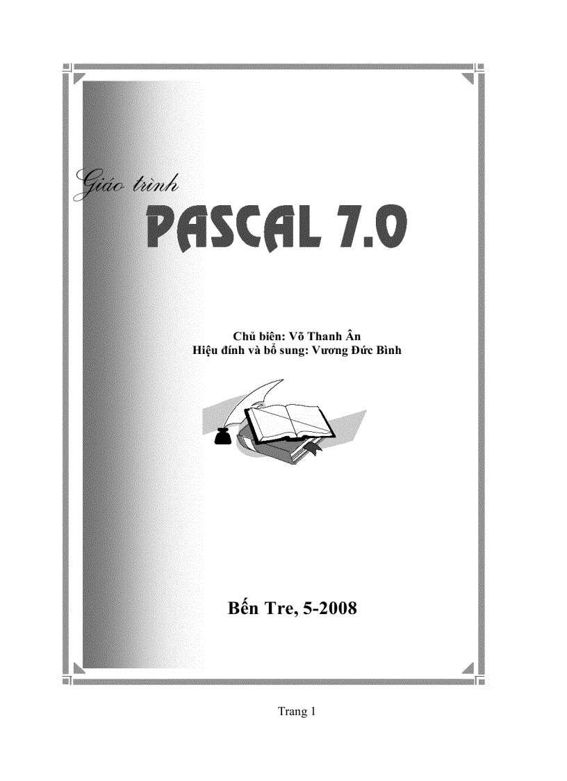 image for page Giáo trình Pascal 7 0