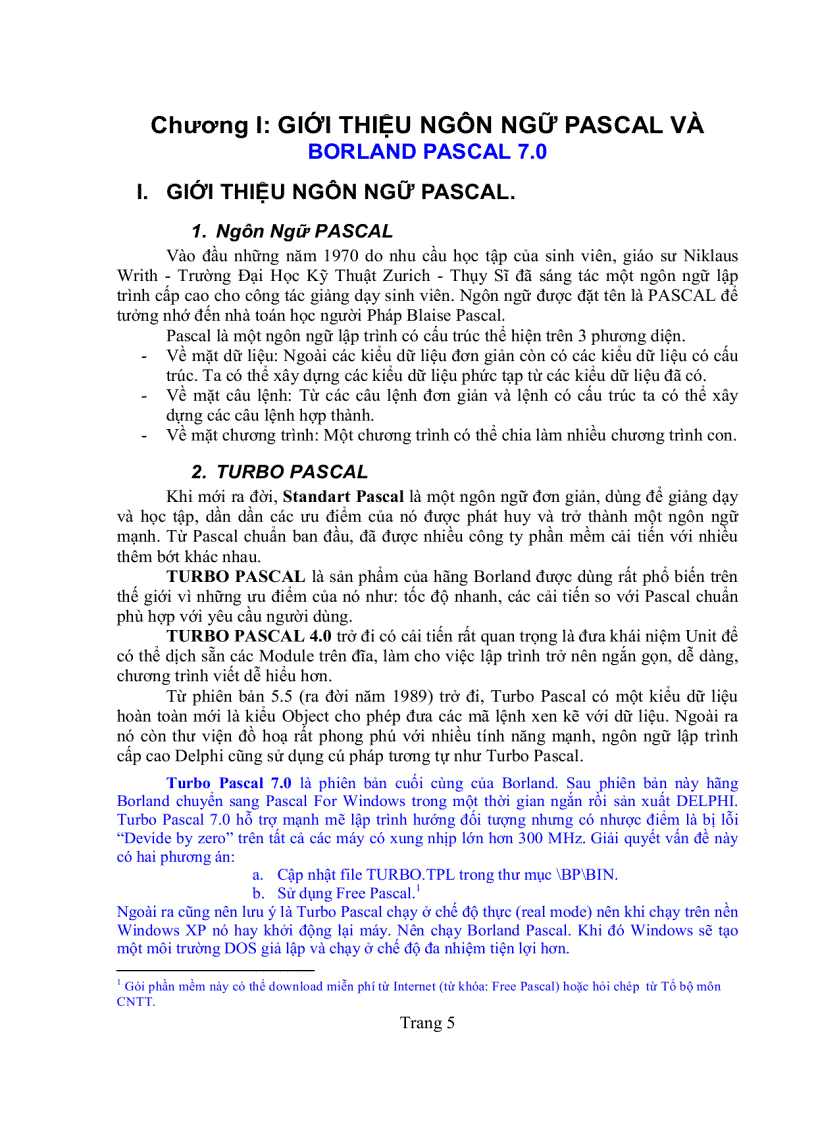 image for page Giáo trình Pascal 7 0