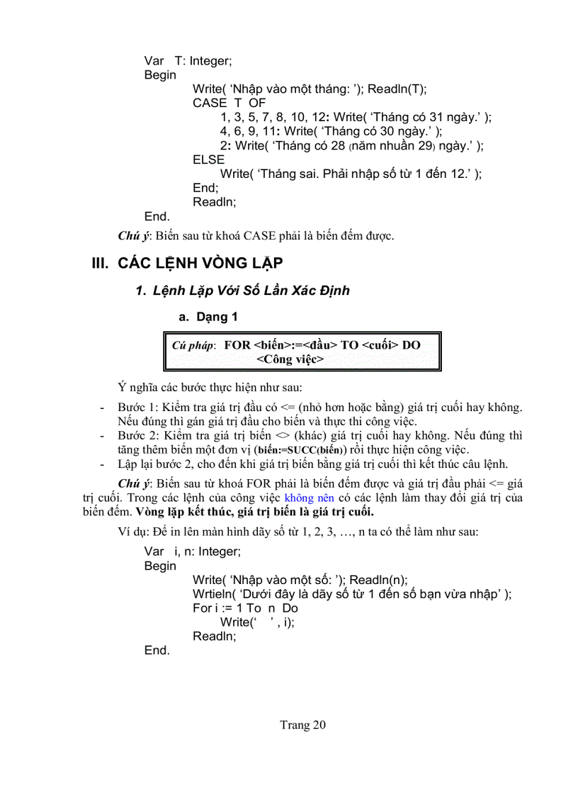 image for page Giáo trình Pascal 7 0