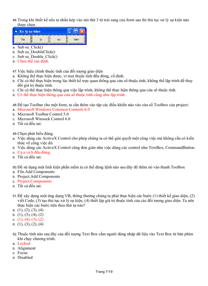 image for page 110 câu trắc nghiệm ôn thi Visual Basic VB