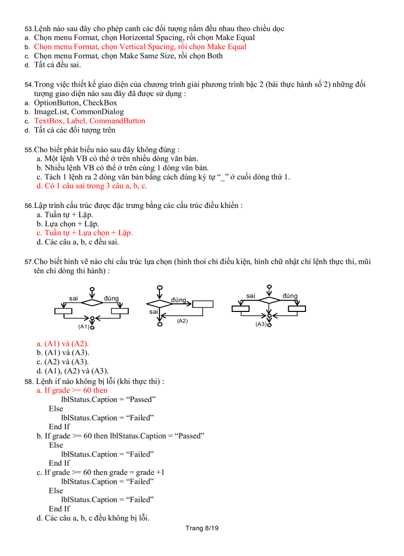image for page 110 câu trắc nghiệm ôn thi Visual Basic VB