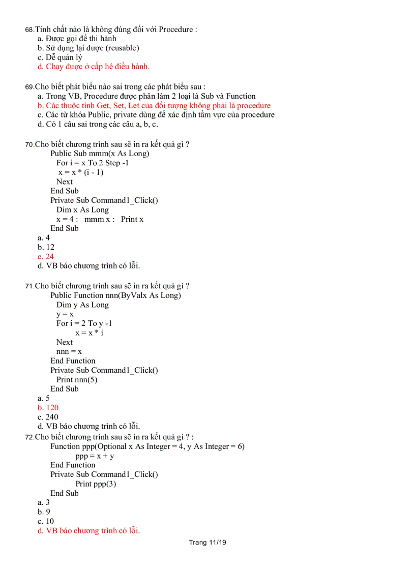 image for page 110 câu trắc nghiệm ôn thi Visual Basic VB