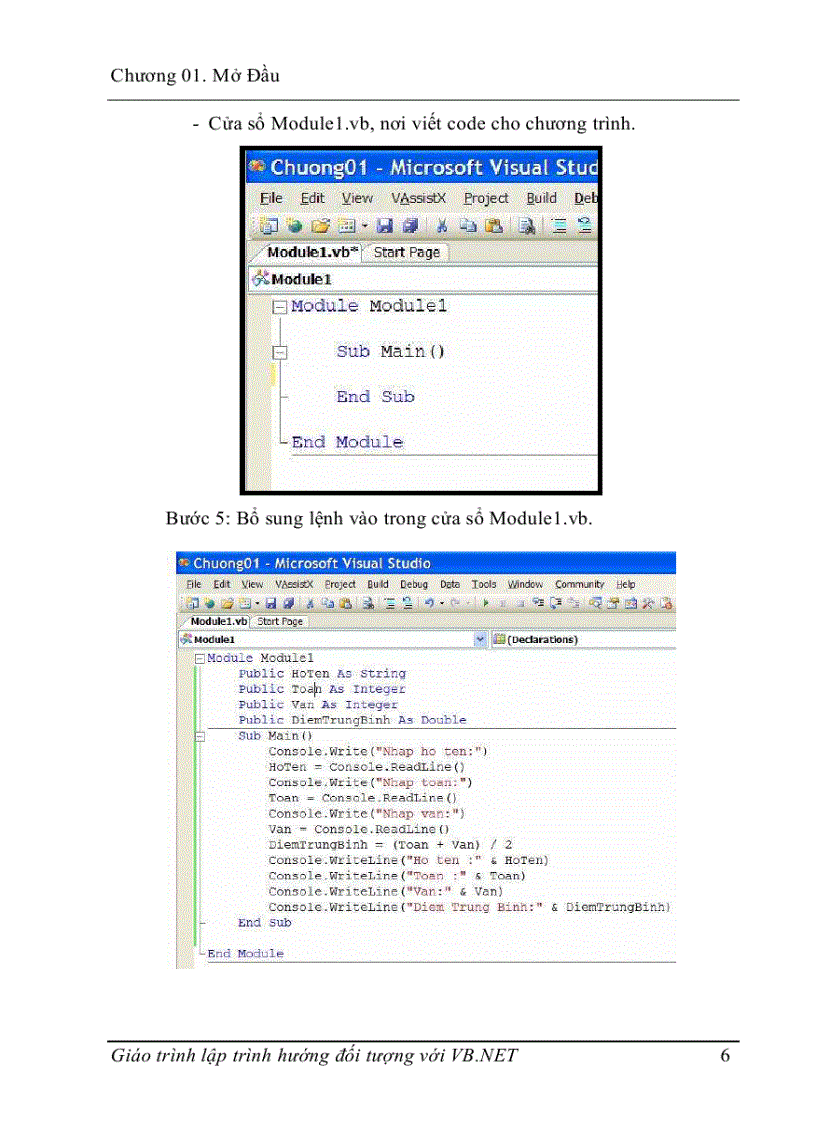 image for page Lập trình hướng đối tượng với VB NET