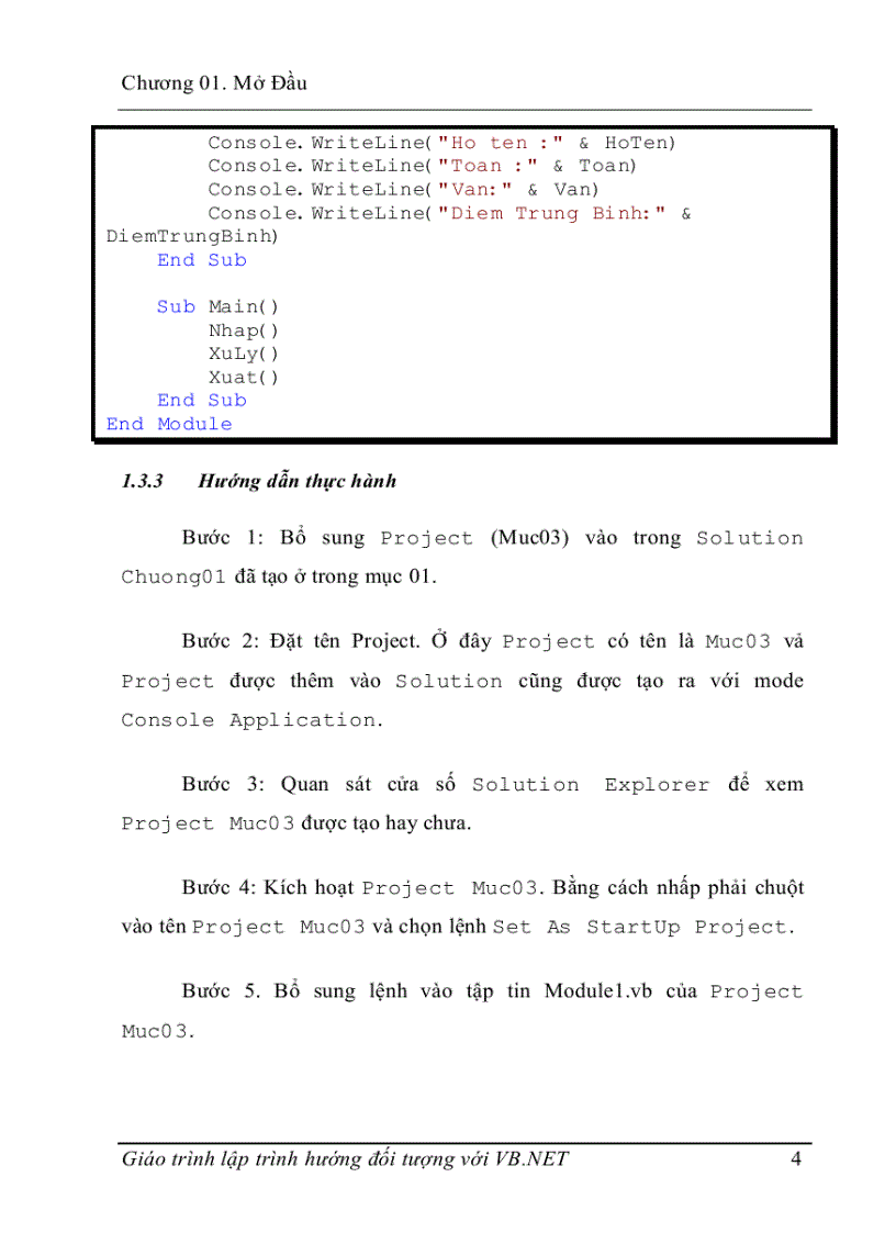 image for page Lập trình hướng đối tượng với VB NET
