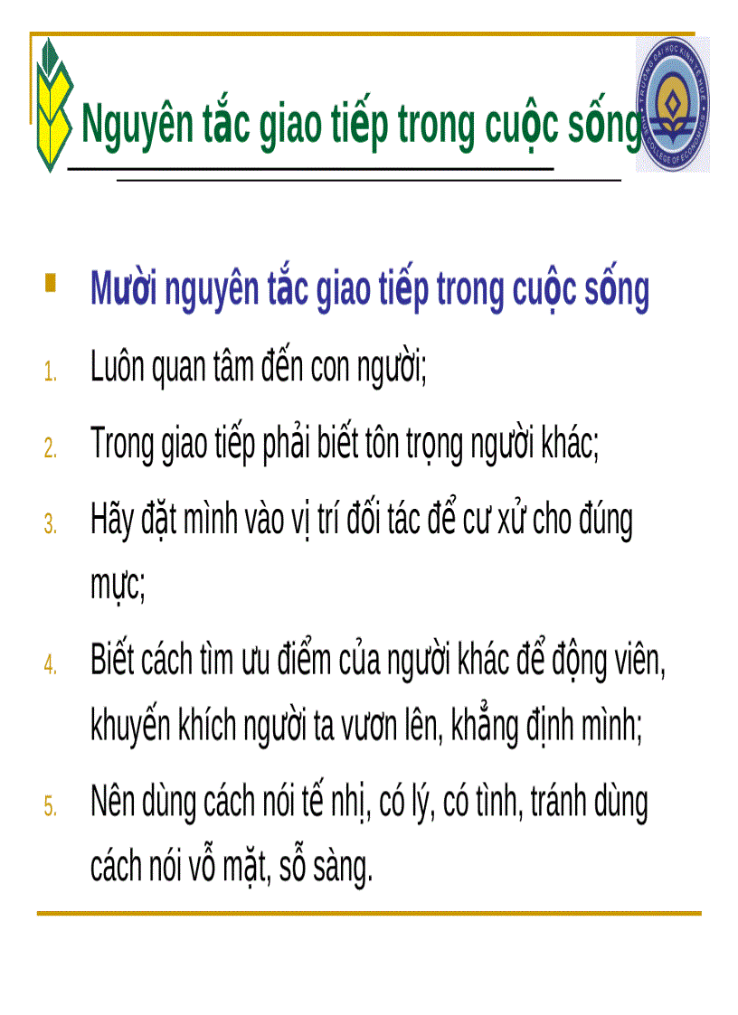 image for page Kỹ năng giao tiếp và chăm sóc khách hàng