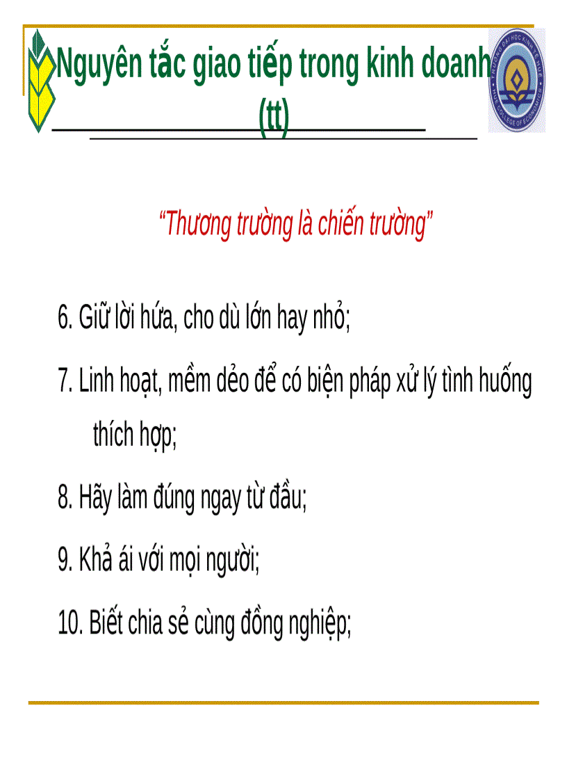 image for page Kỹ năng giao tiếp và chăm sóc khách hàng