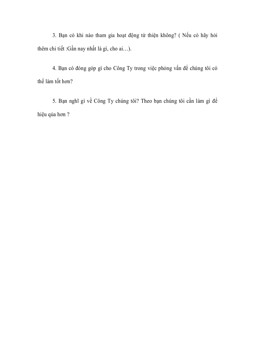 image for page Câu hỏi phỏng vấn nhân viên bán hàng