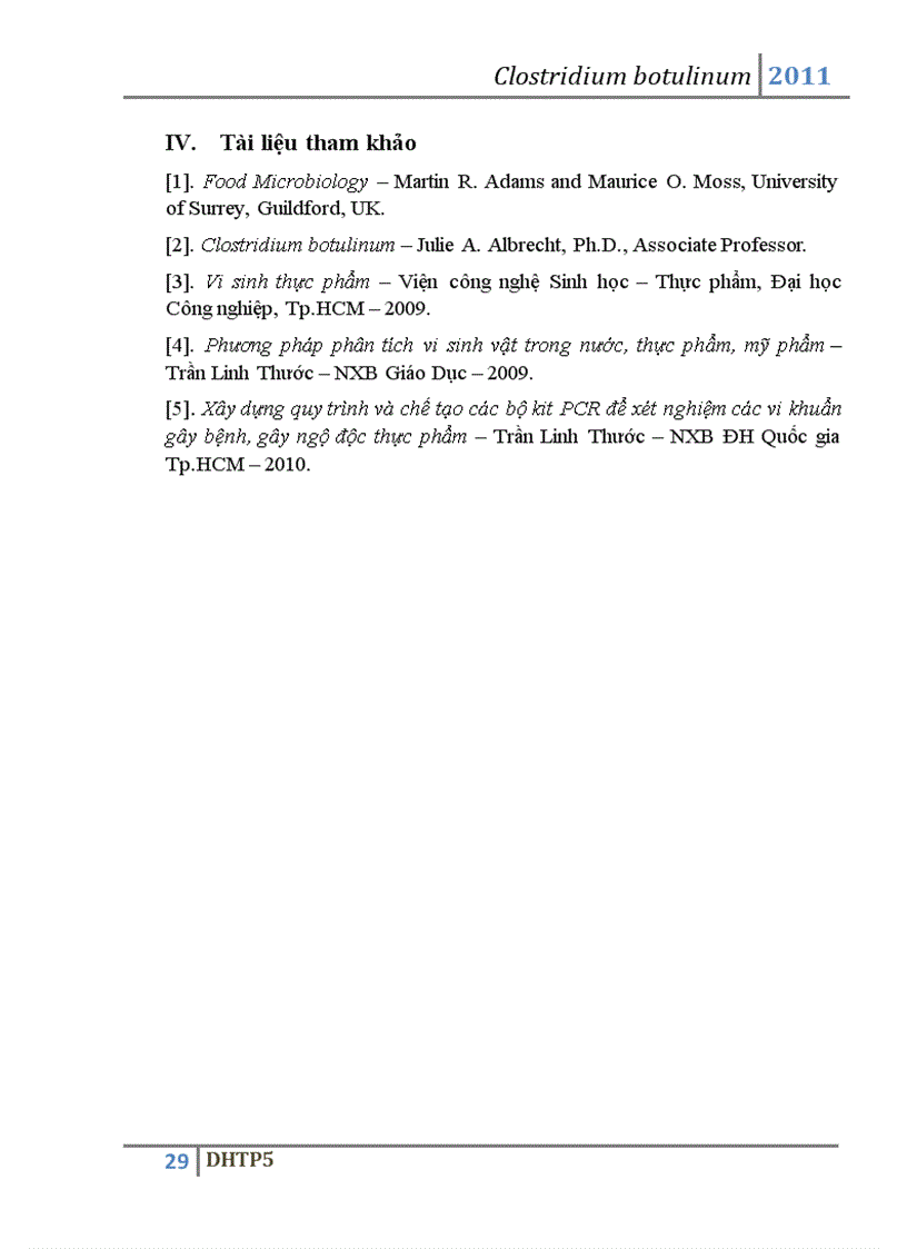 image for page Vi khuẩn Clostridium botulinum và độc tố botulin của vi khuẩn này