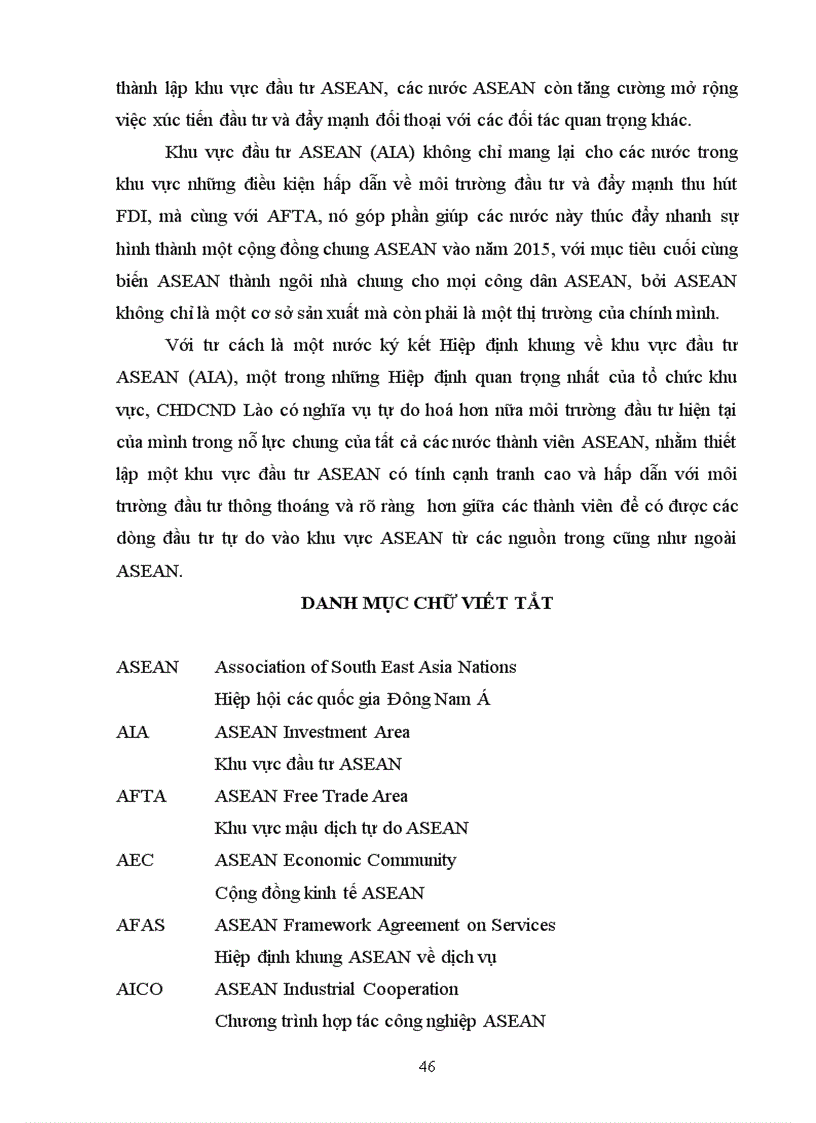 image for page Đánh giá tầm quan trọng của khu vực đầu tư ASEAN AIA trong việc thu hút vốn đầu tư trực tiếp nước ngoài đối với các nước ASEAN và quá trình thực hiện AIA của các nước này