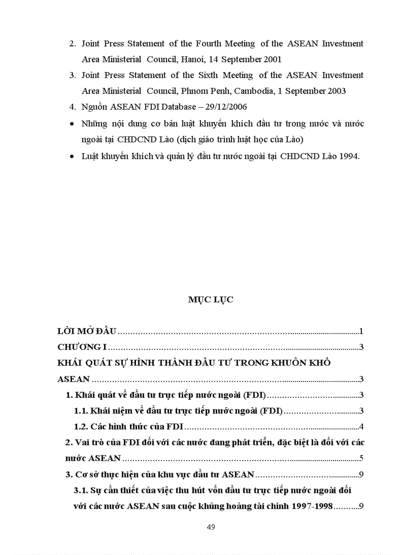 image for page Đánh giá tầm quan trọng của khu vực đầu tư ASEAN AIA trong việc thu hút vốn đầu tư trực tiếp nước ngoài đối với các nước ASEAN và quá trình thực hiện AIA của các nước này