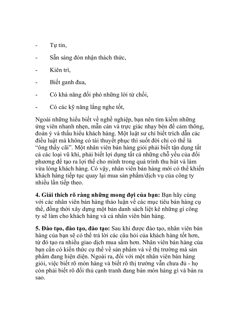 image for page Xây dựng đội ngũ nhân viên bán hàng