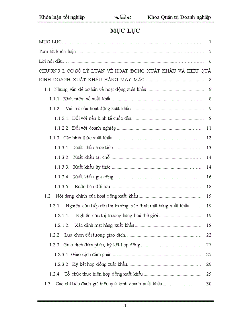 image for page Thực trạng và giải pháp nhằm nâng cao hiệu quả kinh doanh xuất khẩu của Công ty Cổ phần Đầu tư và Thương mại TNG