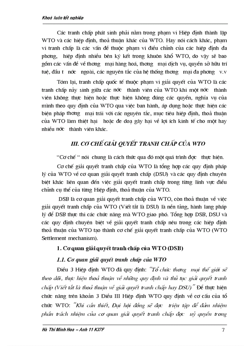 image for page Thực tiễn áp dụng cơ chế giải quyết tranh chấp của WTO và áp dụng bài học cho các nước đang phát triển