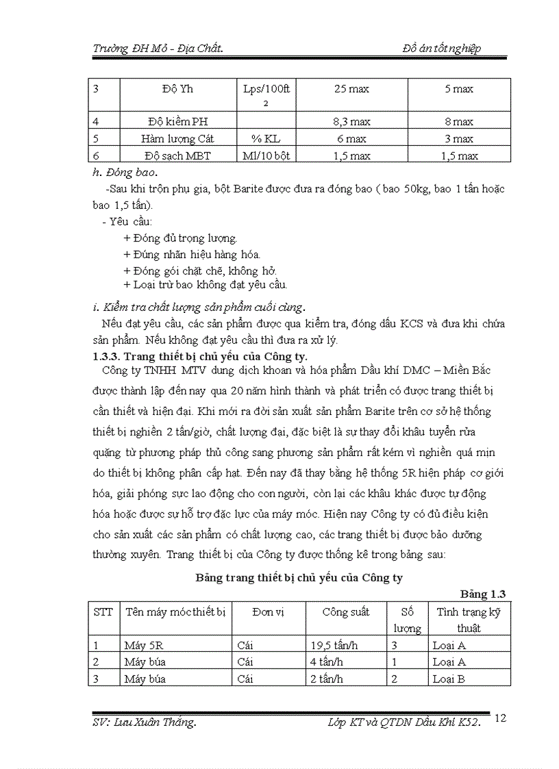 image for page Xây dựng mức tiêu hao nguyên vật liệu cho sản phẩm Bentonite 1