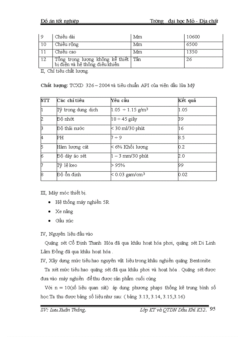 image for page Xây dựng mức tiêu hao nguyên vật liệu cho sản phẩm Bentonite 1