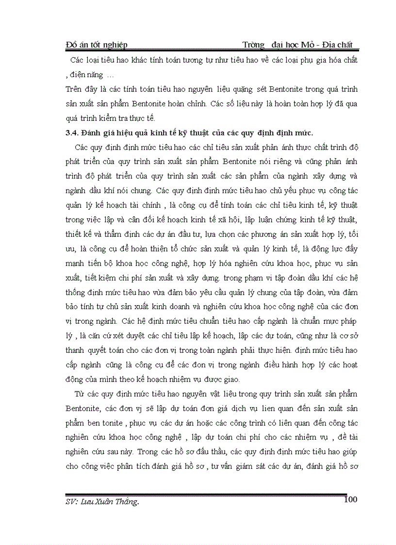 image for page Xây dựng mức tiêu hao nguyên vật liệu cho sản phẩm Bentonite 1