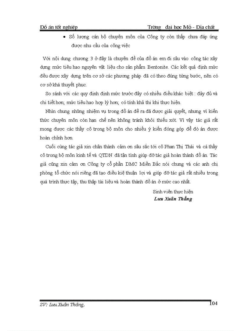 image for page Xây dựng mức tiêu hao nguyên vật liệu cho sản phẩm Bentonite 1