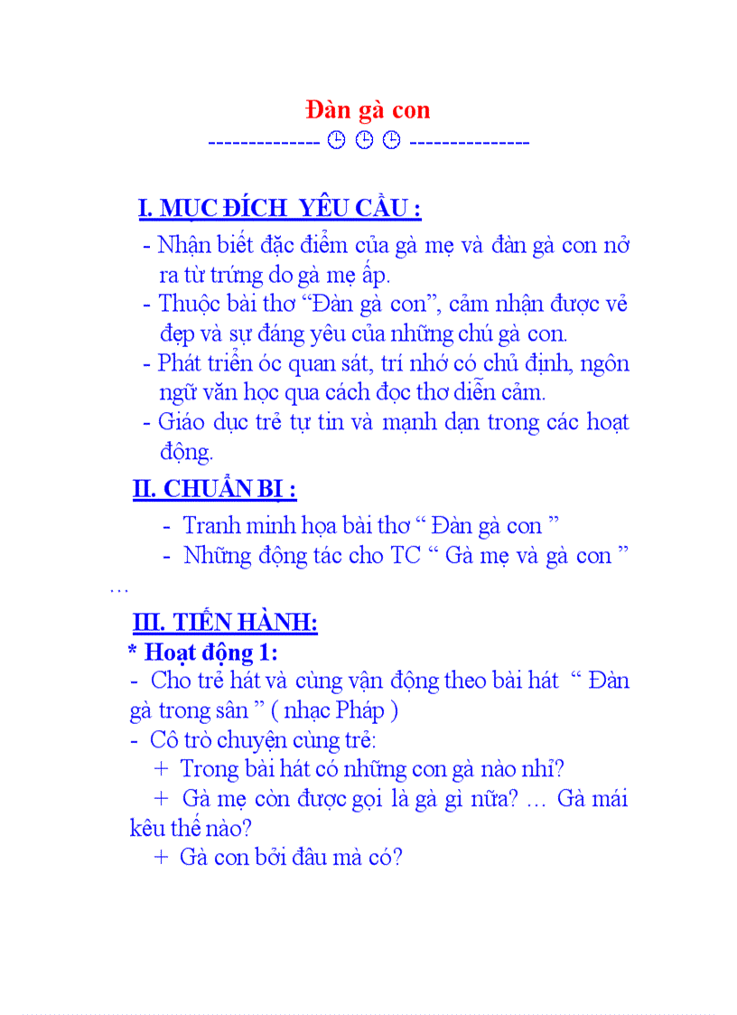 image for page Đề tài Đàn gà con