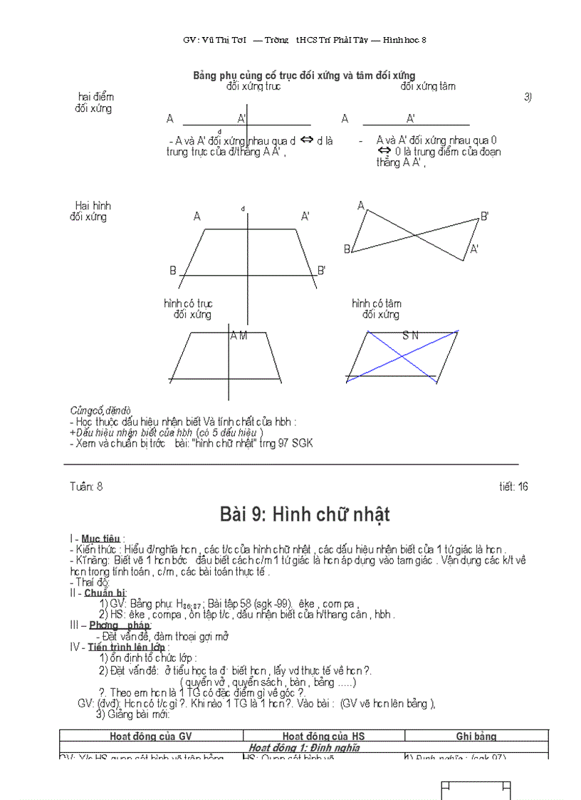 image for page Giáo án toán lớp 8 tuần 7