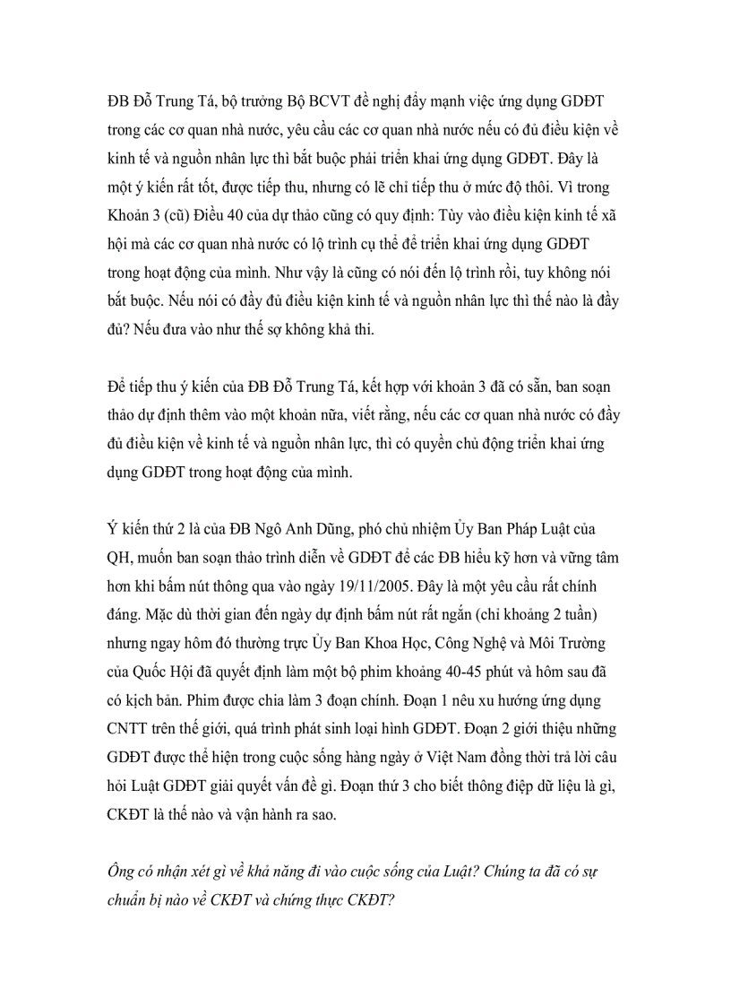 image for page Luật Giao Dịch Điện Tử Bao giờ hiện thực