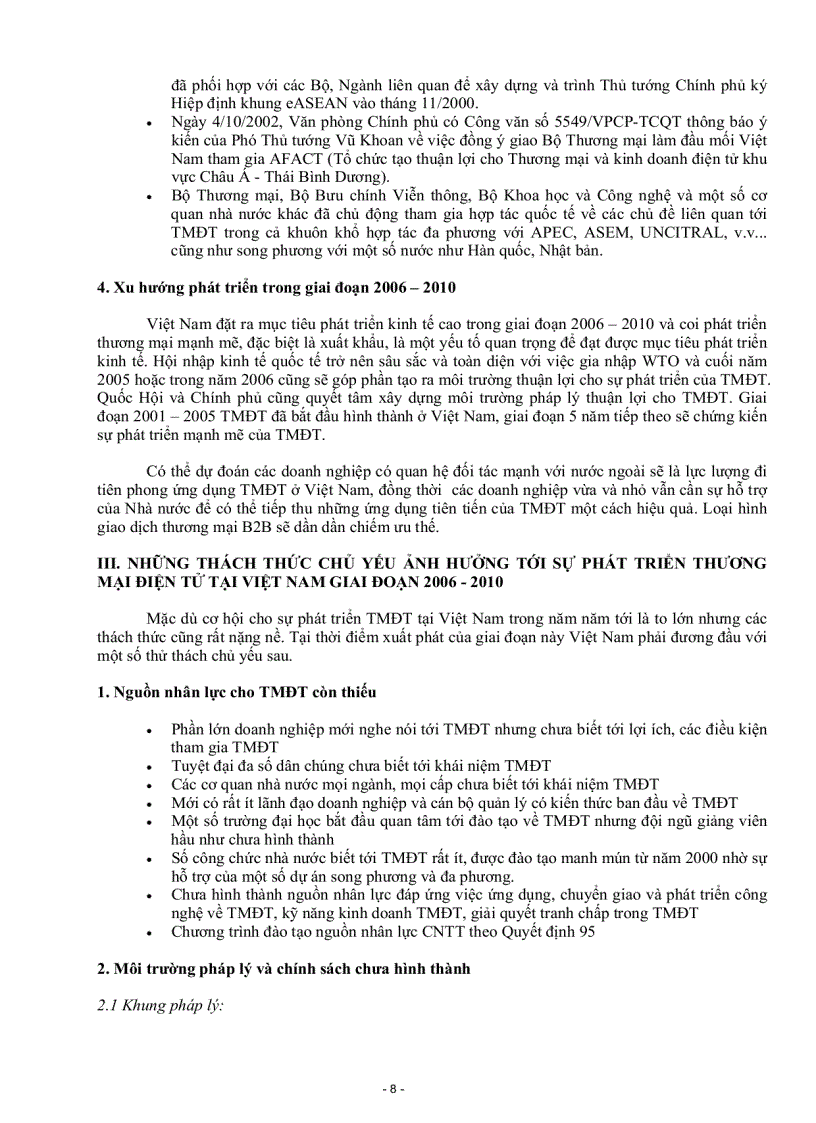 image for page Kế hoạch tổng thể phát triển thương mại điện tử ở việt nam giai đoạn 2006 2010
