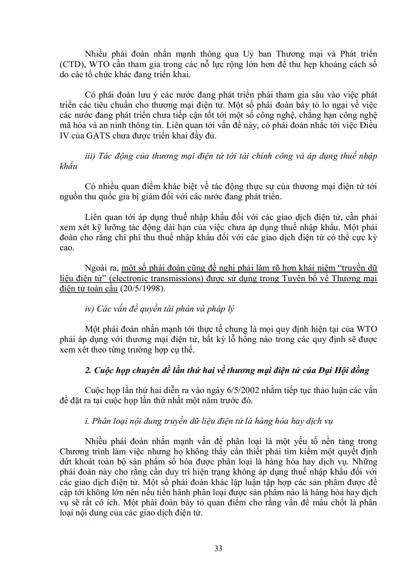 image for page Tổng quan về các hoạt động của wto liên quan đến thương mại điện tử